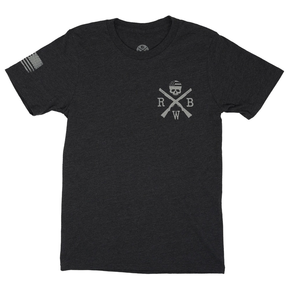 Red White And Blue Apparel Conquer of Die Black Short Sleeve Shirt